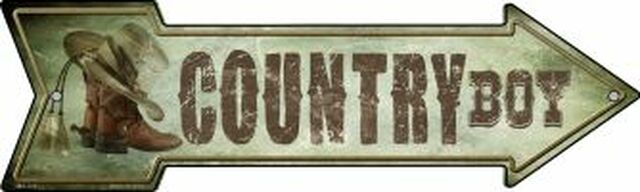 Country Boy Metal Arrow