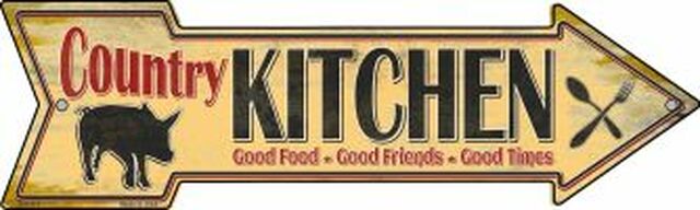 Country Kitchen Metal Arrow