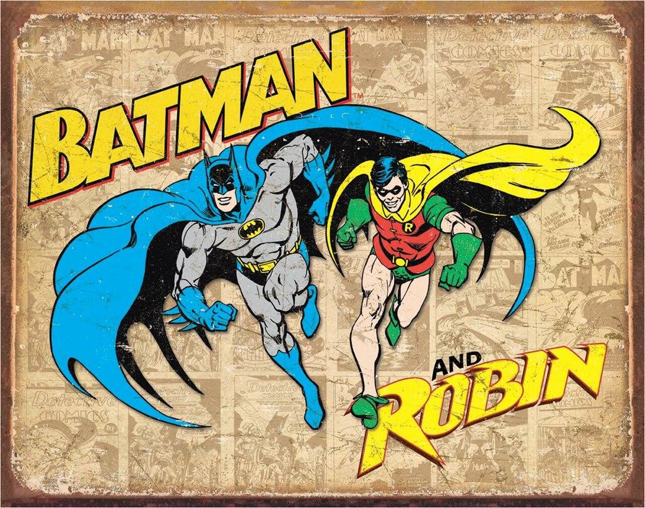 Batman and Robin Weathered