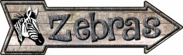 Zebras Metal Arrow