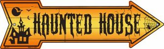 Haunted House Metal Arrow