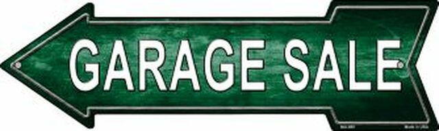 Garage Sale Left Metal Arrow