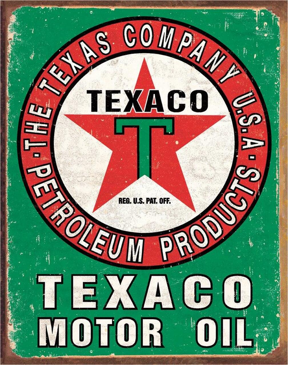 Texaco Oil Weathered