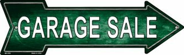 Garage Sale Right Metal Arrow