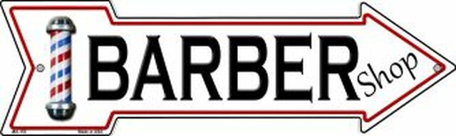 Barber Shop Metal Arrow