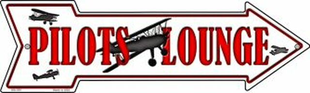 Pilots Lounge Metal Arrow