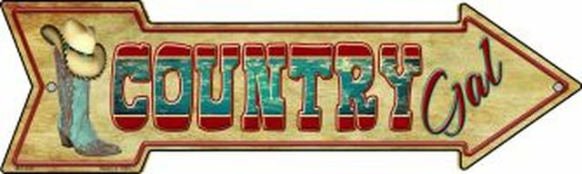 Country Gal Metal Arrow