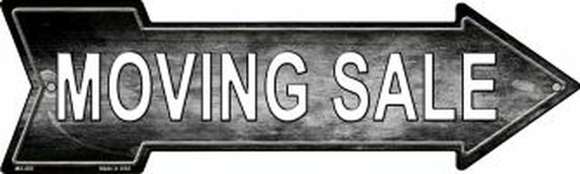 Moving Sale Right Metal Arrow