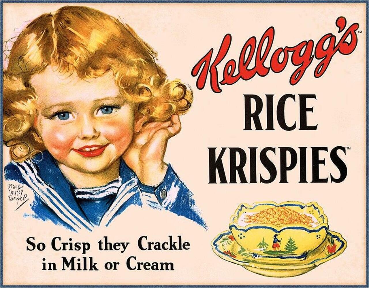 Kellogg's Rice Krispies - tin sign wall decor
