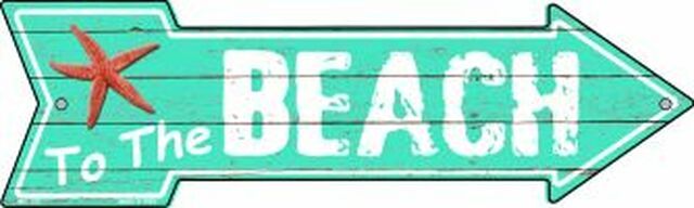 To The Beach Metal Arrow