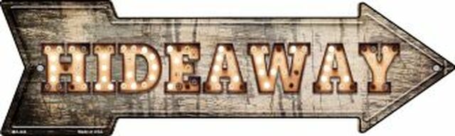 Hideaway Bulb Letters Metal Arrow