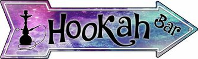Hookah Bar Metal Arrow