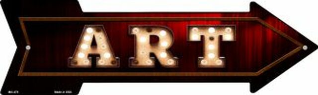 Art Bulb Letters Metal Arrow