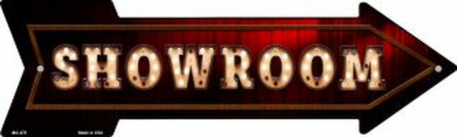 Showroom Bulb Letters Metal Arrow