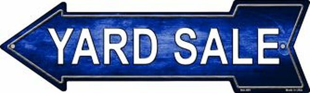 Yard Sale Left Metal Arrow