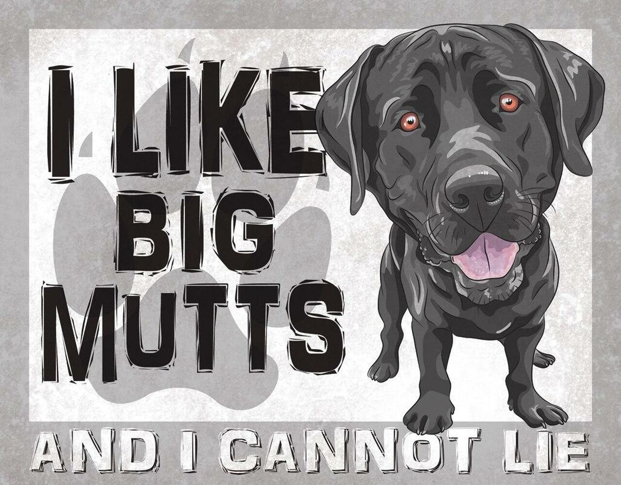 Big Mutts - tin sign wall decor