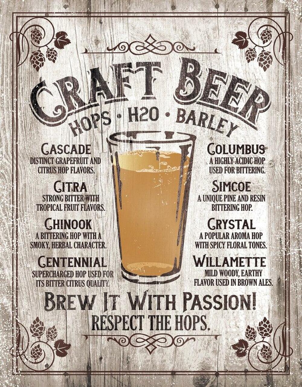 Brew It - Passion - tin sign wall decor
