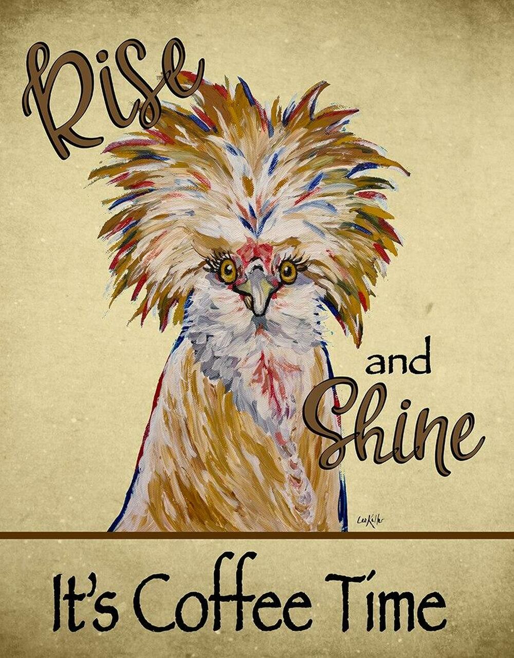 Chicken Lola - tin sign wall decor