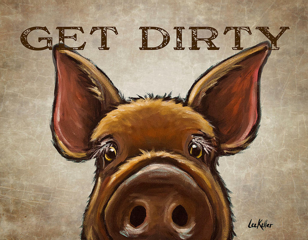 Get Dirty - tin sign wall decor