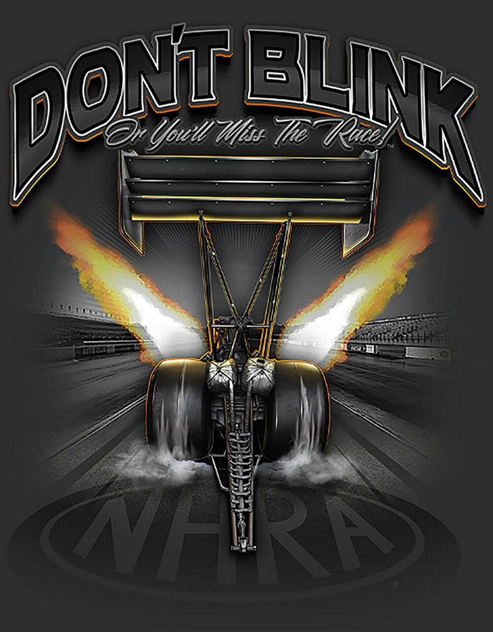 NHRA - Don't Blink - tin sign wall decor