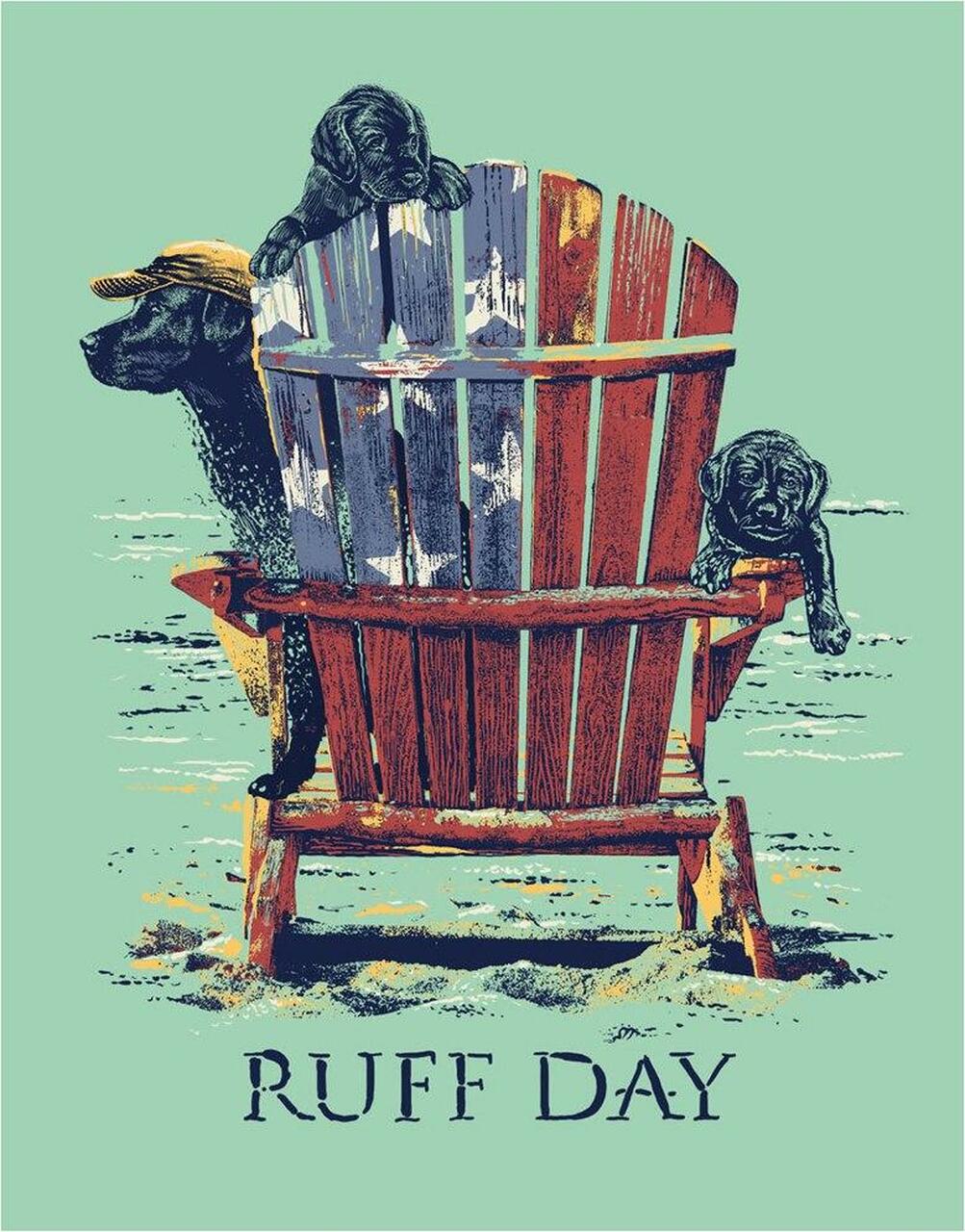Ruff Day - tin sign wall decor