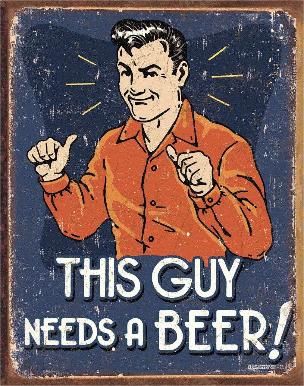 This Guy - tin sign wall decor