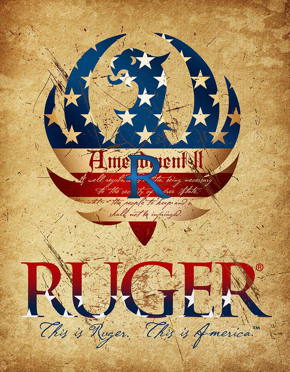 Ruger 2nd Amendment - tin sign wall decor