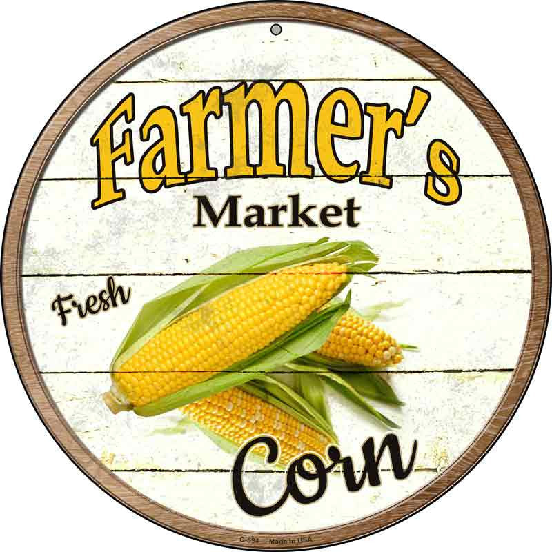Vintage Farmer’s Market Metal Sign – Rustic Wall Decor for Kitchen, Garden, or Farmhouse
