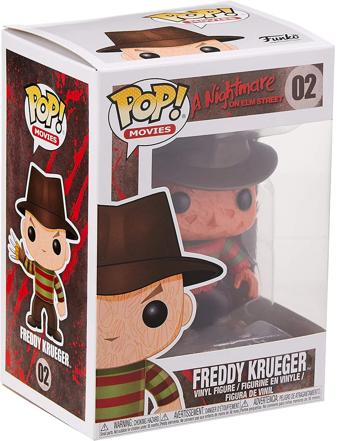 Funko POP Movies: Freddy Krueger - vinyl figure in window display box - alternate view