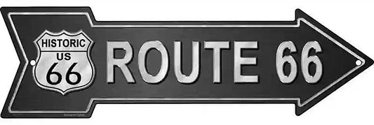 Route 66 Metal Arrow Sign