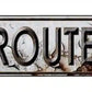 Rusty Route 66 Metal Arrow Sign