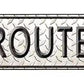 Diamond Route 66 Metal Arrow Sign