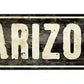 Vintage Route 66 Arizona Metal Arrow Sign