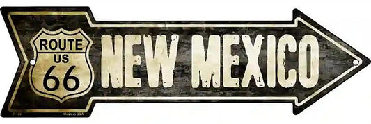 Vintage Route 66 New Mexico Metal Arrow Sign