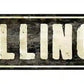 Vintage Route 66 Illinois Metal Arrow Sign