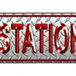 Fire Station Metal Arrow Sign