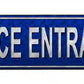 Service Entrance Metal Arrow Sign