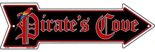 Pirates Cove Metal Arrow Sign