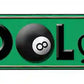 Pool Cave Metal Arrow Sign