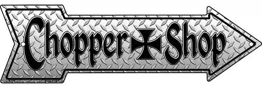 Chopper Shop Metal Arrow Sign