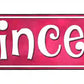 Princess Metal Arrow Sign