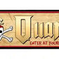Pirate Quarters Metal Arrow Sign