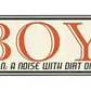 Boys Metal Arrow Sign