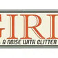 Girls Metal Arrow Sign