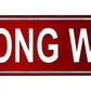 Wrong Way Metal Arrow Sign