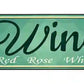Wine Metal Arrow Sign