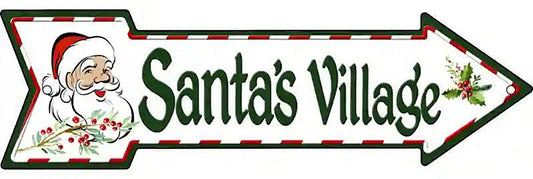 Santas Village Metal Arrow Sign