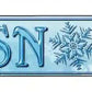 Snow Metal Arrow Sign