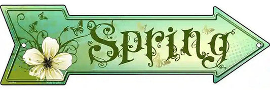 Spring Metal Arrow Sign
