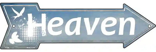 Heaven Metal Arrow Sign
